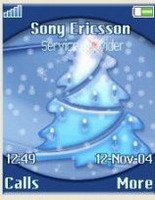 Новогодняя ель - Тема для Sony Ericsson 176х220