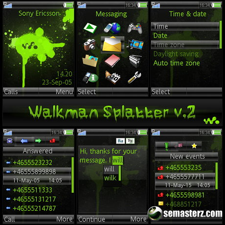 Тема Walkman Splatter v2