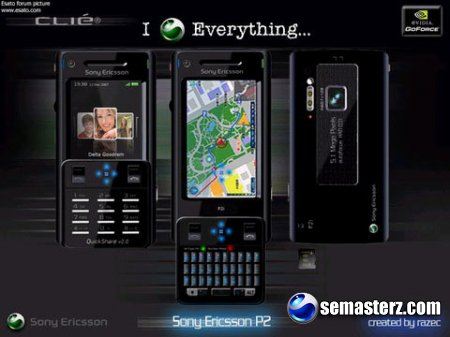 Sony Ericsson P2i: Symbian UIQ 4, WVGA-дисплей, 5 Мп камера