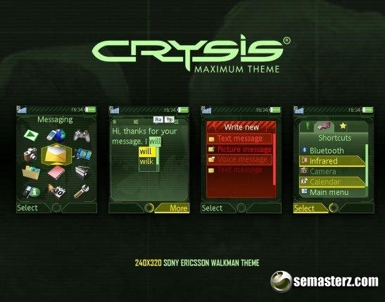 Crysis Maximum - Тема для Sony Ericsson 320x240