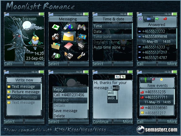 Moonlight Romance - Тема для Sony Ericsson [240x320]