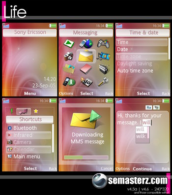 SE Theme Life - Тема для Sony Ericsson [240x320]
