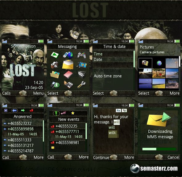 Lost - Тема для Sony Ericsson 240x320