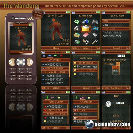The Wanderer - тема для Sony Ericsson 240x320