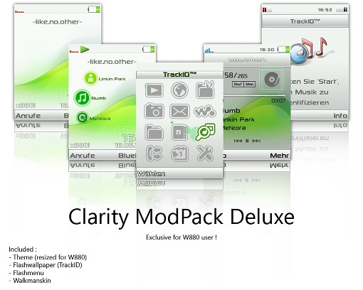Clarity Modpack Deluxe - Тема для Sony Ericsson [240x320]