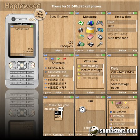 Maplewood - Тема для Sony Ericsson 240x320
