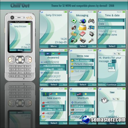 ChillOut - Тема для Sony Ericsson 240x320