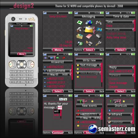 design2 - Тема для Sony Ericsson 240x320