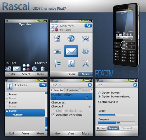 Rascal - Тема для Sony Ericsson UIQ3