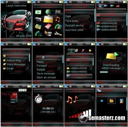 Red Audi - Тема для Sony Ericsson [240x320]