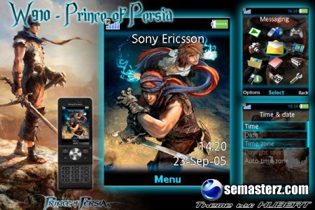 W910:Prince of Persia - Тема для Sony Ericsson 240x320