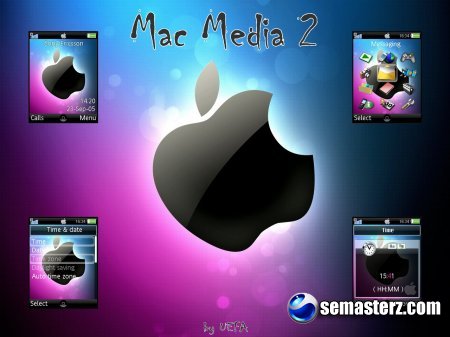 Mac Media II - Тема для Sony Ericsson 240x320