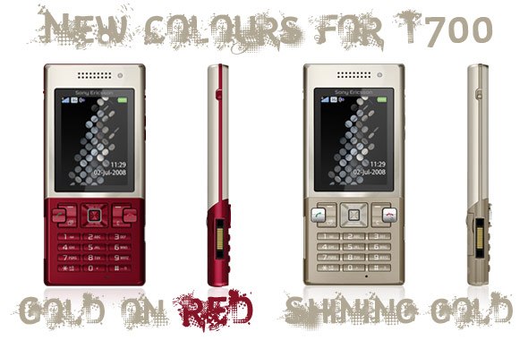 Sony Ericsson T700 выходит в новых цветах
