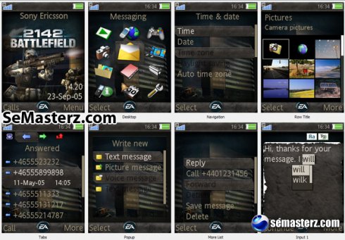 Battlefield 2142 - Тема для Sony Ericsson 240x320