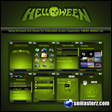 Helloween - Тема для Sony Ericsson 240x320
