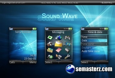 Sound Wave - Тема для Sony Ericsson 240x320