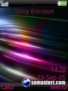 Color Wave - Тема для Sony Ericsson 240x320