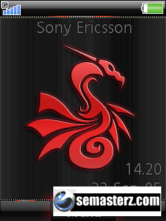 Dragon art - Тема для Sony Ericsson 240x320