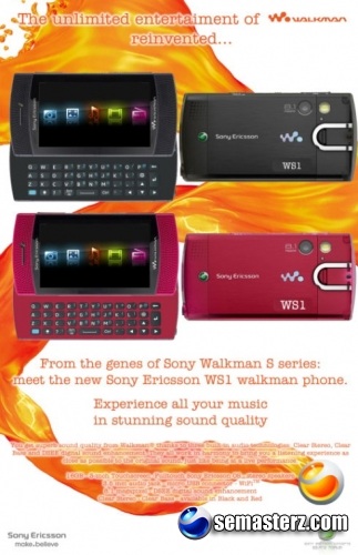 Sony Ericsson WX1 и WS1: триумфальное возвращение Walkman