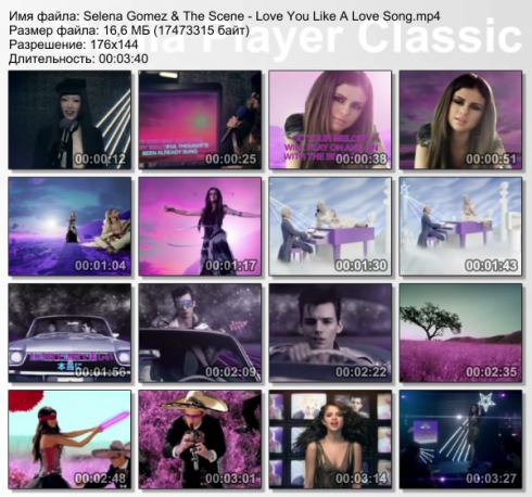 Клип Selena Gomez & The Scene - Love You Like A Love Song Формат: MP4 Р