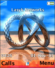 Animated torus knot (spinning)