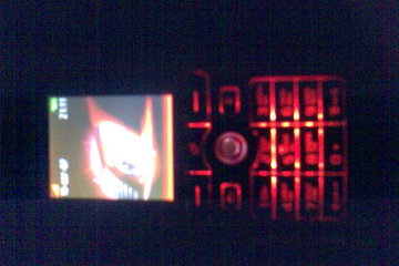 Красная подсветка клавиатуры Sony Ericsson K750i