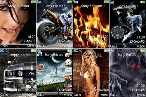 Красивые Анимированные Темы для Sony Ericsson