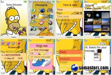 The Simpsons - темa для Sony Ericsson [240x320]