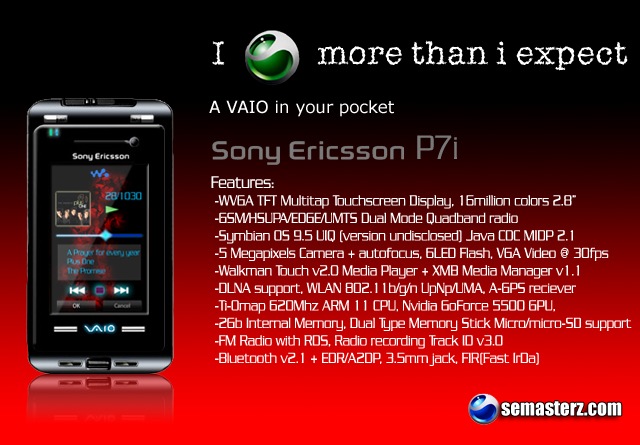 Передовой смартфон Sony Ericsson P7i
