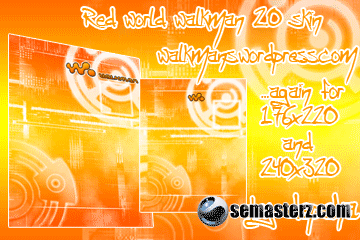 Red World walkman skin 240&#215;320&176&#215;220