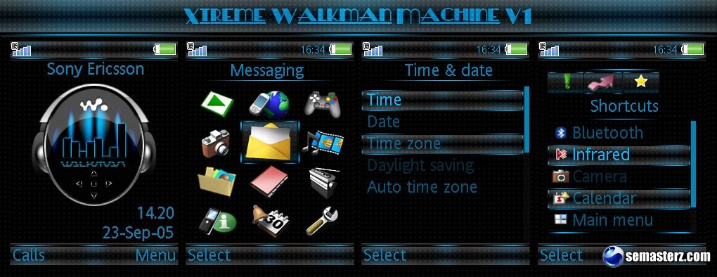 Walkman Machine v1 - Анимированная тема для Sony Ericsson 320x240
