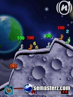 Worms 2008: A Space Oddity - java игра
