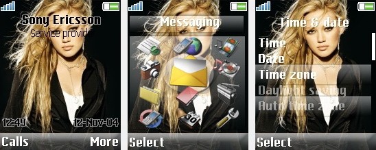 Hilary Duff - Тема для Sony Ericsson [176x220]