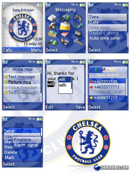 Chelsea - Тема для Sony Ericsson [240x320]