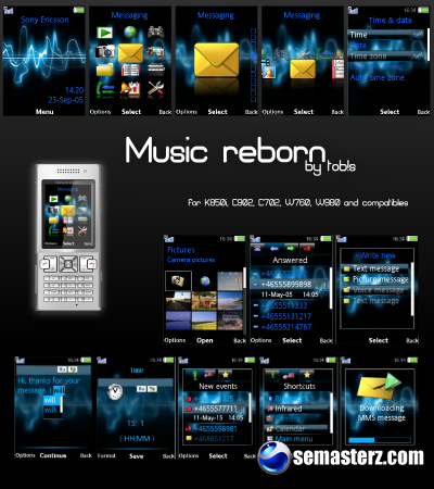 Music Reborn - Тема для Sony Ericsson [240x320]