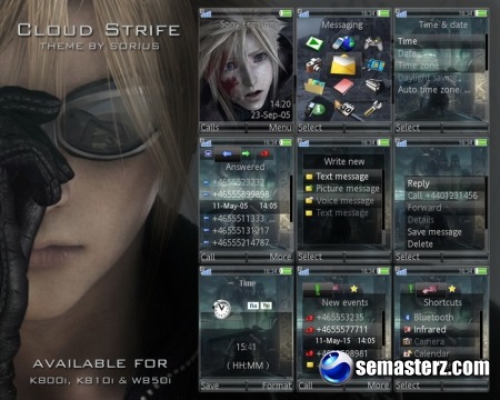 Cloud Strife Theme - Тема для Sony Ericsson [240x320]