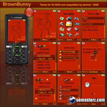 Brown Bunny - Тема для Sony Ericsson 240x320