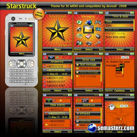 Starstruck - Тема для Sony Ericsson [240x320]