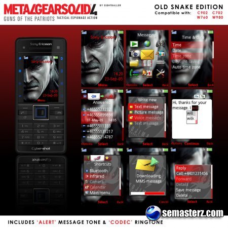 MGS4 - Theme for Sony Ericsson 240x320