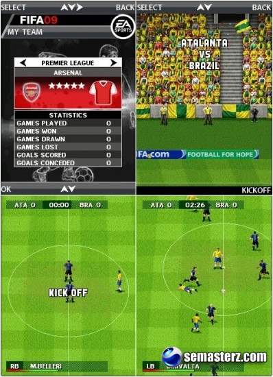 FIFA 09 - Java игра