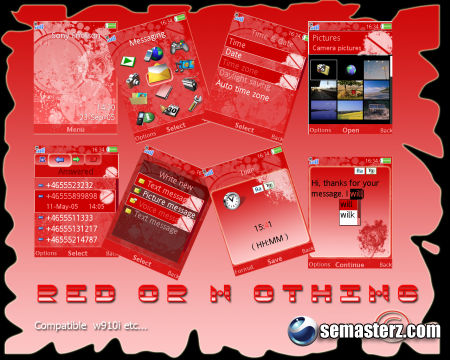 Red or Nothing - Тема для Sony Ericsson