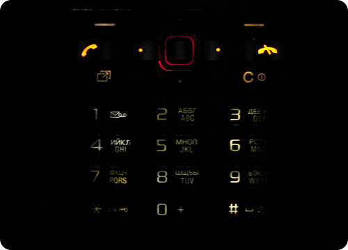 Подсветка клавиатуры Sony Ericsson G502