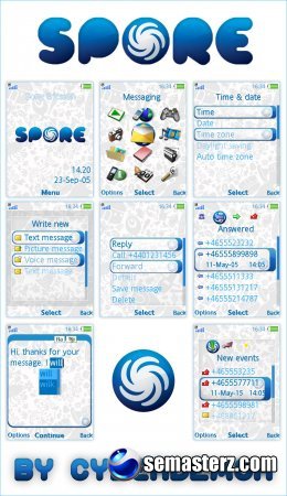 SPORE - Тема для Sony Ericsson 240x320