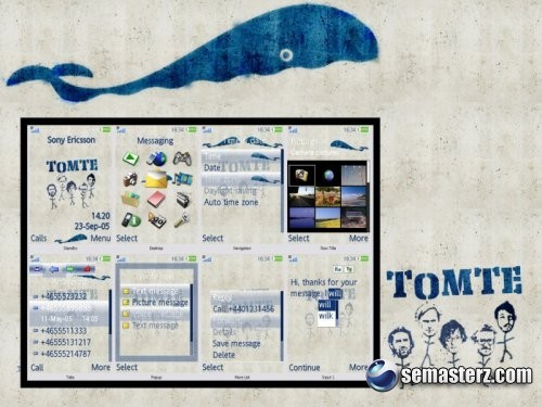 Tomte - Тема для Sony Ericsson 240x320