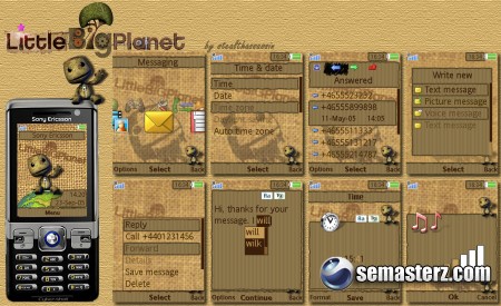 LittleBigPlanet - Тема для Sony Ericsson 240x320