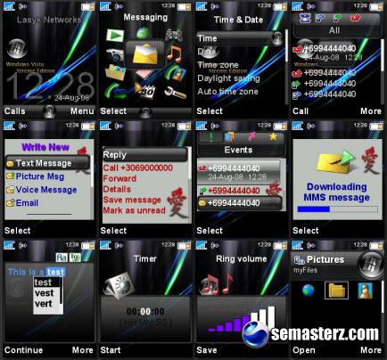 Vista Extreme - Тема для Sony Ericsson 176x220