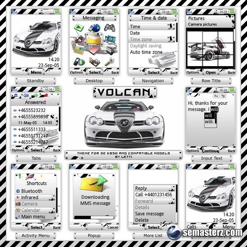 Volcan - Тема для Sony Ericsson 240x320
