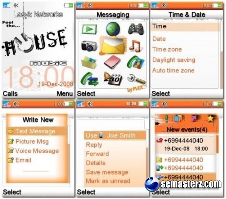 HOUSE Music - Тема для Sony Ericsson 240x320