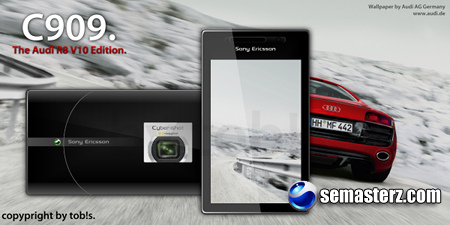 Концепт тачфона Sony Ericsson C909 Audi R8 V10 Edition