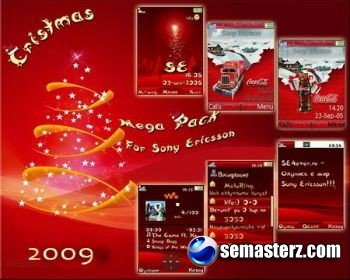 Новогодние темы для Sony Ericsson 240x320